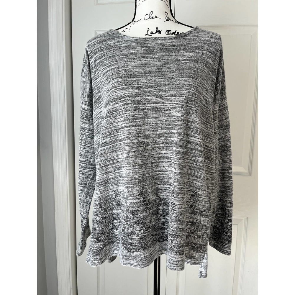 Karen Kane Gray Shirt Made In USA Size XL